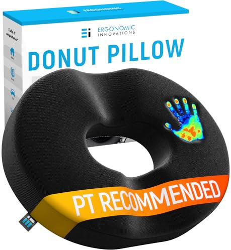 Ergonomic Innovations Donut Kissen, Schwarz