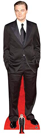 STAR CUTOUTS Leonardo Dicaprio Cut Out, Pappe, Mehrfarbig, Lifesize