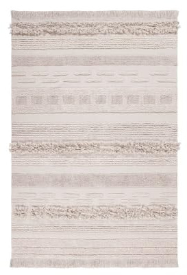 Lorena Canals Waschbarer Teppich Air Dune White Recycling-Baumwolle -Beige- 170x240 cm