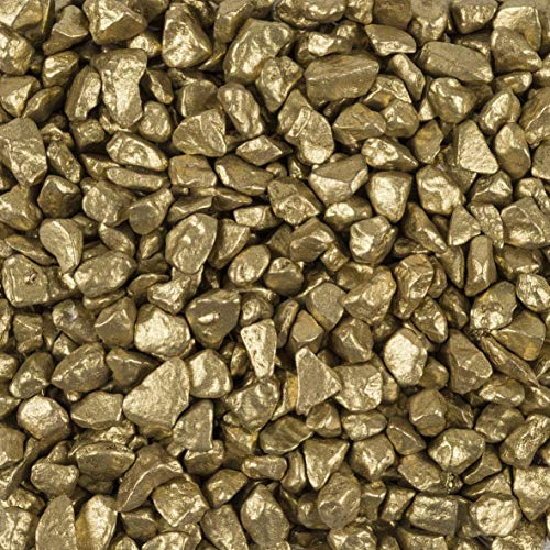 Fuchs seit 1895 Dekosteine Farbsteine Dekogranulat 5-8mm 1000g in versch. Farben, Farbe:Gold