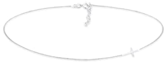 Elli Halskette Damen Choker Kreuz Basic Trend Blogger in 925 Sterling Silber