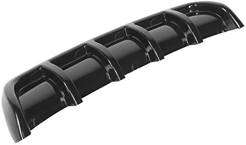 Heckstoßstangendiffusor Universal Heckspoiler Shark Fin Tail Insert Stoßstangendiffusor Lip Karosserie modifiziert(Glänzend schwarz)