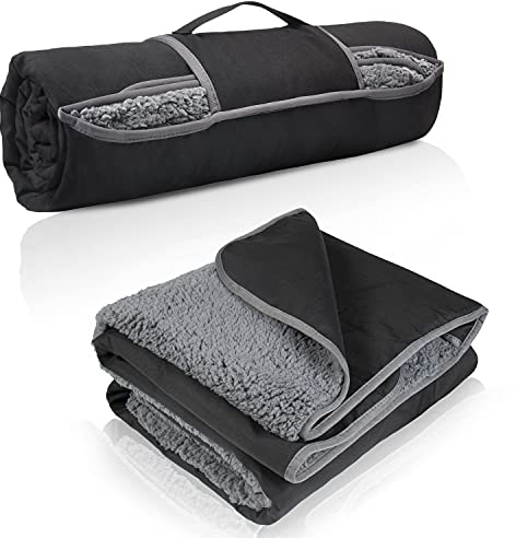 Kato Tirrinia Camping Decke wasserdicht, wasserdichte Picknickdecke Sherpa Outdoor Decke Sanddichte Warm Thermodecke Reisedecke, für Camping Strand Reise Auto Hunde, 150 x 200 cm