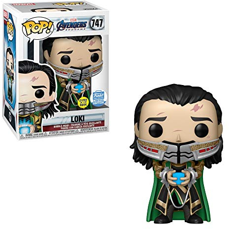 Funko Pop! Marvel: Avengers Endgame - Loki with Glow-in-The-Dark Tesseract