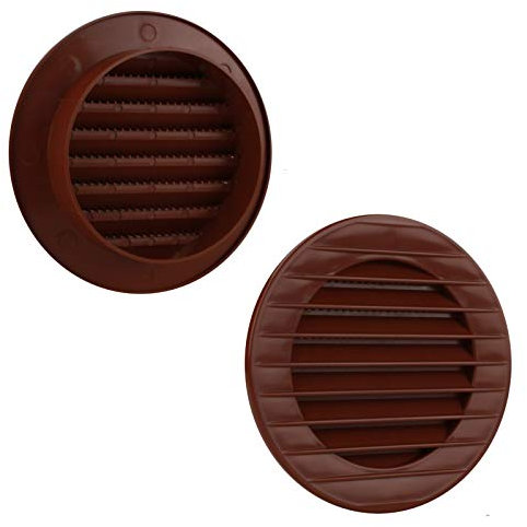 MKK - 17969 - Griglia di ventilazione Griglia di scarico Zanzariera Ø 60 mm mattone rosso