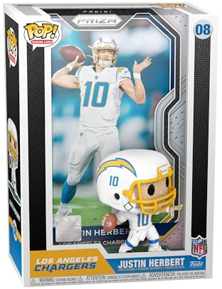 Funko Pop! Trading Cards: Justin Herbert - NFL + Panini - Vinyl-Sammelfigur - Geschenkidee - Offizielle Handelswaren - Spielzeug Für Kinder und Erwachsene - Sports Fans - Modellfigur Für Sammler