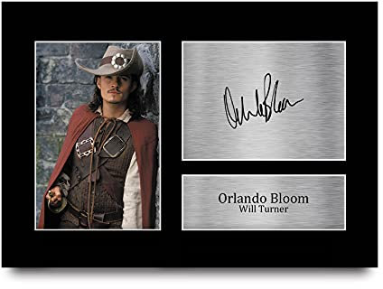 HWC Trading A4 Orlando Bloom Pirates of the Caribbean Geschenke Gedruckt, Signiert Autogramm Bild Für Film-Erinnerungsstücke-Fans