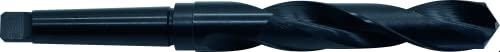 PTG 434505100 PROFILINE-ECOTEC HSS Spiralbohrer mit Morsekegel, DIN 345, Typ N, Rechts, Schwarze Ausführung, 118° Spitzenwinkel, 51mm Nenn-Durchmesser, 225mm Flötenlänge, 412mm Länge