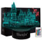 Shenjia 3d Led Castle Luce Notturna Character Commodity Lampada per la decorazione della stanza della casa dei bambini Regalo colorato per la luce notturna per i fan Merch…