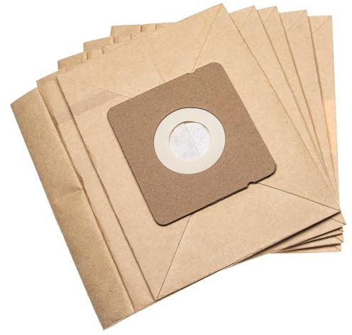 vhbw 5x Sacs compatible avec Rowenta RO17114A/4Q0, Compacteo Upgrade aspirateur - papier, 16,7cm x 17,6cm, couleur sable