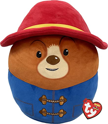 TY Paddington Bear Squish-A-Boos 14 Zoll | Beanie Baby Weichplüschspielzeug | Sammlerstück Kuscheliger Teddybär zum Sammeln