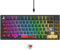 Fogruaden 75% Wired Mechanical Gaming Keyboard - Hot Swappable, Red Switch, RGB Backlit 82 Keys TKL With Volume Control Knob (BlueSamurai)