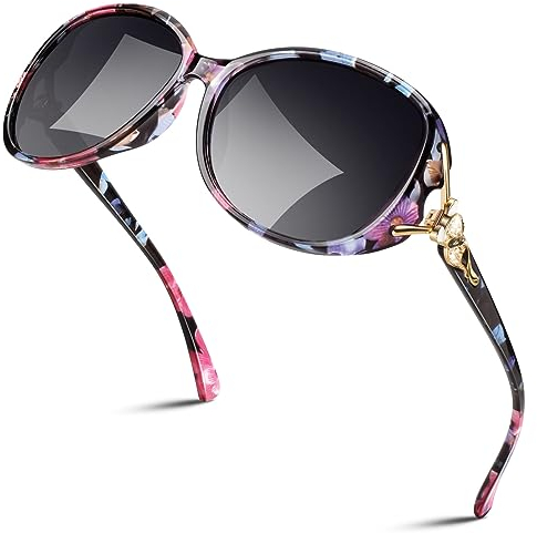 Sunier Gafas de Sol Polarizadas para Mujer - Gran Tamaño Moda UV400