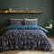 Catherine Lansfield Enchanted Twilight Animals Wende-Bettwäsche-Set für Einzelbett mit Kissenbezug, Marineblau