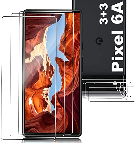 Saintiger Für Google Pixel 6A Panzer Schutz Glas, [3 Stück] [Case Friendly] [9H Härte] [Anti-Kratzer] [Anti-Fingerabdruck] Gehärtetem Glas Displayschutzfolie für Google Pixel 6A