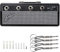 Abiemuce Marshall Portachiavi, MarshallJack Rack 2.0Portachiavi, Marshall Portachiavi da Parete, PortachiaviMarshall con 4 Connettori per Chitarra (Grigio)
