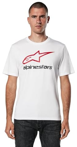 Alpinestars Herren Original Logo T-Shirt Kurzarmshirt für Männer mit Rundhalsausschnitt