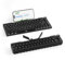 RK ROYAL KLUDGE F68 60% Foldable Low Profile Mechanical Keyboard, Wireless Mechanical Keyboard with Aluminum Body, Built-in Stand Holder, White Backlit, 68 Keys, Tactile Brown Switch