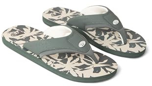 Animal Jekyl Mens Flip-Flops - Slip-on, Lightweight & Comfortable with Soft Padded upper Straps - Best for Spring Summer, Beach & Outdoors Light Khaki (02) Adult Shoe Size 7