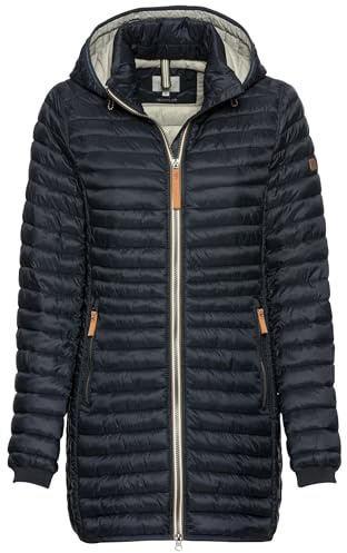 camel active Damen Wasserabweisende Steppjacke | Wasserabweisende und winddichte Steppjacke mit abnehmbarer Kapuze, 2-Wege Reißverschluss, 2 Innen - und 2 Außentaschen