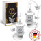 PROLUXE® Kerzenhalter Vogelkäfig Deko Weiß 2tlg Design - Premium Qualität Käfig Kerzenständer aus hochwertigem Metall - 2er Set Geschenkartikel Hochzeit Dekoration Vintage