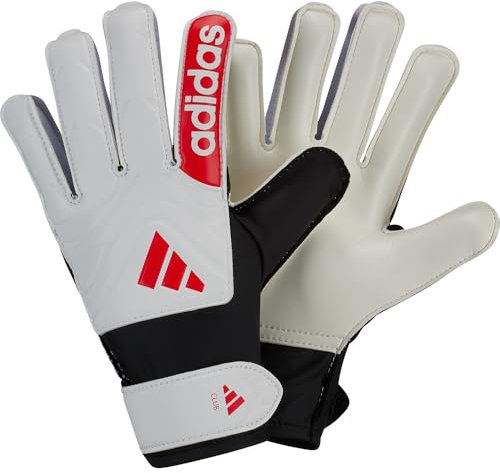 adidas Unisex COPA Goalkeeper Gloves Club JUNIOR White/Lucid Red/Black, 3