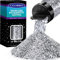 LEOBRO Silver Glitter, 150g/5.29oz Chunky Glitter, Craft Glitter for Resin, Mixed Chunky Glitter, Metallic Glitter for Crafts, Epoxy Resin, Nail, Bulk Glitter for DIY Tumbler Painting 0.25mm/1mm/3mm