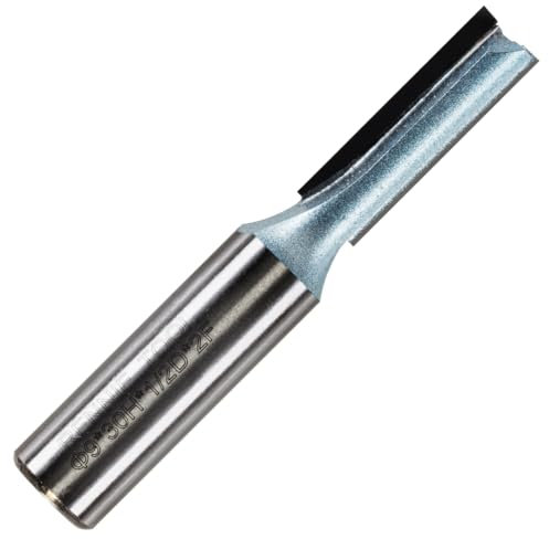 Rennie Tools - 9mm Cutting Diameter x 30mm Flute x 1/2 Shank TCT Tipped 2 Flute Straight Router Cutter Bit. Compatible With Makita Trend Festool Hikoki Dewalt Router Etc. 9mm Router Bit