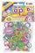CRAZE LOOPS BAG 300 - Paquete de recambio de gomas de telar con 300 gomas y 10 cierres, mezcla de colores, 100% silicona que no irrita la piel