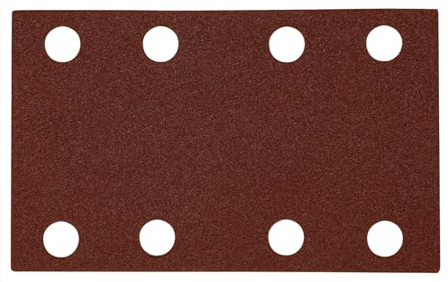 Original Einhell 12-tlg. Schleifpapier Set 132 x 80 mm (Schwingschleifer-Zubehör, 12x Schleifpapier, 132 x 80 mm, je 2x P40, P60, P80, P120, P180, P240, Kletthaftung)