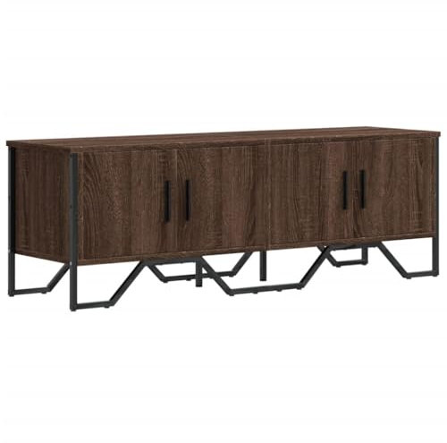 vidaXL Mobile Porta TV Rovere Marrone 122x34x41cm in Legno Multistrato