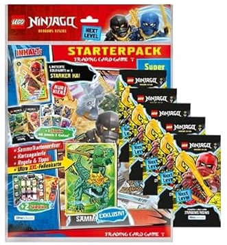 Blue Ocean Ninjago Trading Cards Serie 9 Next Level Dragons Rising - 1x Starter Pack + 5X Booster (Deutsche Version)
