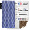Chill&Rest - Petite bouillotte micro onde déhoussable - Fabriquée en France - Coussin chauffant dos - Graines de lin - Masque migraine - Bouillotte ventre - Bouillotte enfant - Bleu - La Segaiha