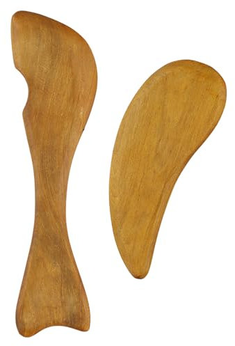 YILANJIN Massagegerät, 2 Stücke Gua Sha Scraping Massage Werkzeug, Massagegerät Beine Holz, Fischschwanz-Schabbrett Gua Sha, Gua Sha Massagegerät, Shaped Guasha Board Holz für Beine, Rücken, Nacken