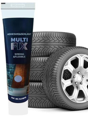 Pegamento para reparación de neumáticos, pegamento negro para reparación de neumáticos de coche, pegamento de goma, cemento, reparación de paredes laterales para motocicleta, camión, tractor, 50 ml