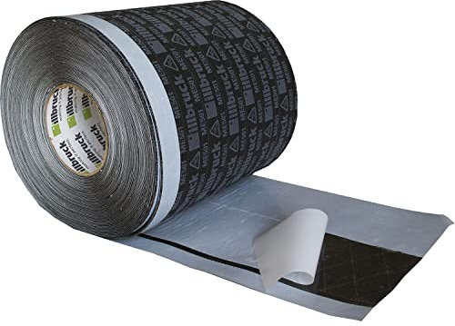 Illbruck Film autocollant TwinAktiv HI pour fenêtre - Largeur 150 mm - ME501 - Joint de fenêtre pour joints de raccordement de fenêtre et de façade - Rouleau de 25 m