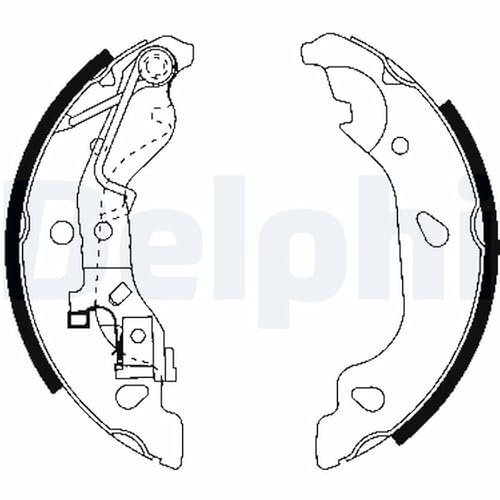 Bremsbacken Satz Feststellbremse Hinten Kompatibel mit Fiat Punto 188 2000-2009 von Autoteile Gocht
