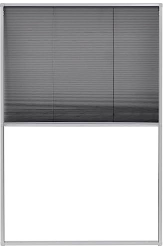 Moustiquaire Enroulable pour Fenêtre de Toit, Moustiquaire plissée pour fenêtre Aluminium 80 x 120 cm