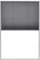 Moustiquaire Enroulable pour Fenêtre de Toit, Moustiquaire plissée pour fenêtre Aluminium 80 x 120 cm