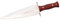 LO TRINCO YO Muela Cuchillo Remate COVARSI-24R hoja de acero Nitro-42 de 24 cm y empuñadura de Madera prensada rosewood para Caza, Pesca, Supervivencia y Bushcraft