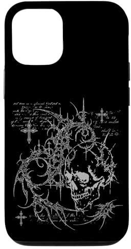 Y2K Grunge Goth Alt Skull Sigilism Vintage Graphic Case for iPhone 12/12 Pro