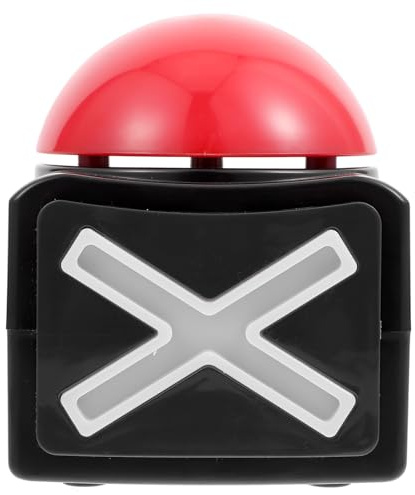LALADEFIEE Game Buzzer with Loud Alarm and Light, Plastic TV Show Answer Buzzer for Talent Shows and