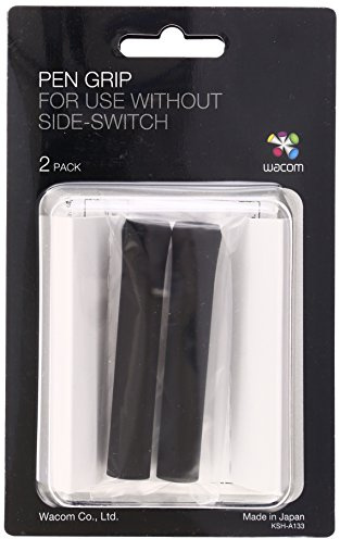 2 Poignées Gomme pour Stylet Grip Pen (KP-501E) pour Intuos4 (PTK)/Cintiq (DTK) (sans ouverture latérale)