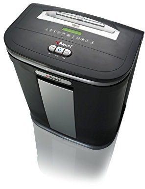 Rexel Mercury RSM1130 Aktenvernichter 2102407EU (für Kleinbüros, Mikroschnitt, Manueller Einzug, 30L Entnehmbarer Abfallbehälter, 11 Blatt Kapazität) schwarz