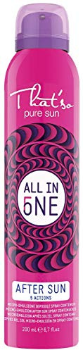 That'so All in One After Sun Spray 200ml mit Aloe Vera und Menthol, After Sun Gesicht und Körper, beruhigendes Aftersun bei Sonnenbrand, kühlt und verlängert die Bräune