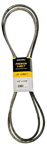 MaxPower Courroies MaxPower 347557, renforcé au kevlar, 1/2 x 114 - 4L1140 - longueur extérieure L(a) 2880 mm.