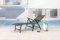 Pure Home & Garden Extra hohe Luxus Aluminium Gartenliege NOX anthrazit, klappbar und mehrfach verstellbar