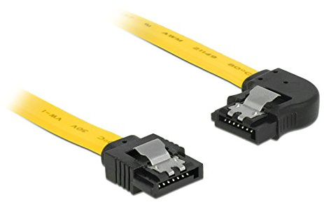 DeLOCK 5X Kabel SATA 6Gb/s 50cm gelb li/ge Metall