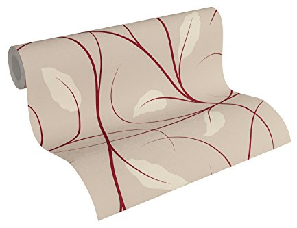 Lars Contzen Vliestapete Artist Edition No. 1 Tapete Elegance in Greenhouse Designertapete 10,05 m x 0,53 m beige creme rot Made in Germany 342142 34214-2