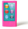 ColorYourLife Silikon-Schutzhülle für iPod Nano 8. Generation (7. Generation), mit Reinigungstuch, Hot Pink